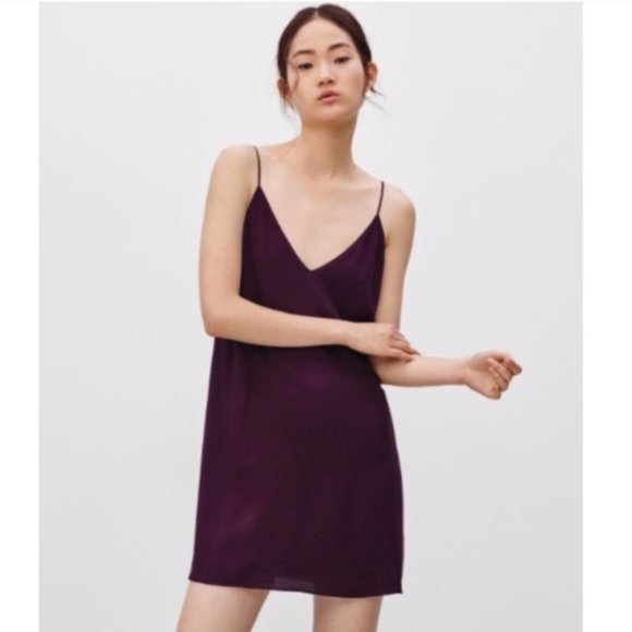 Aritzia Wilfred Free Slip Dress Mini 90s Vibe